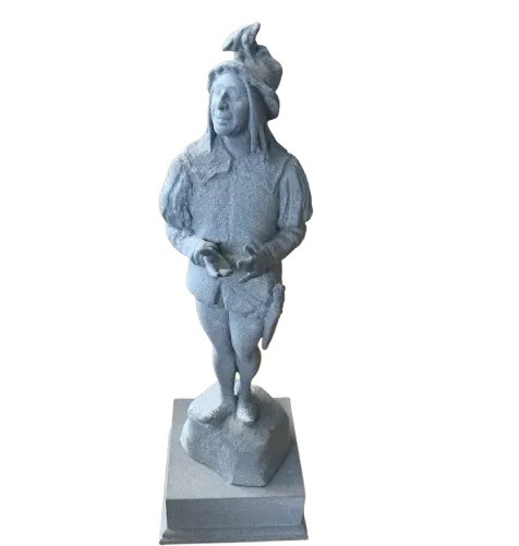 3D-printet skulptur af en figur